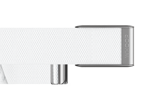 Chank Band - White Whoop fitness band, perfect for tracking workouts and recovery, sold by Strapcostore for enhanced fitness experience