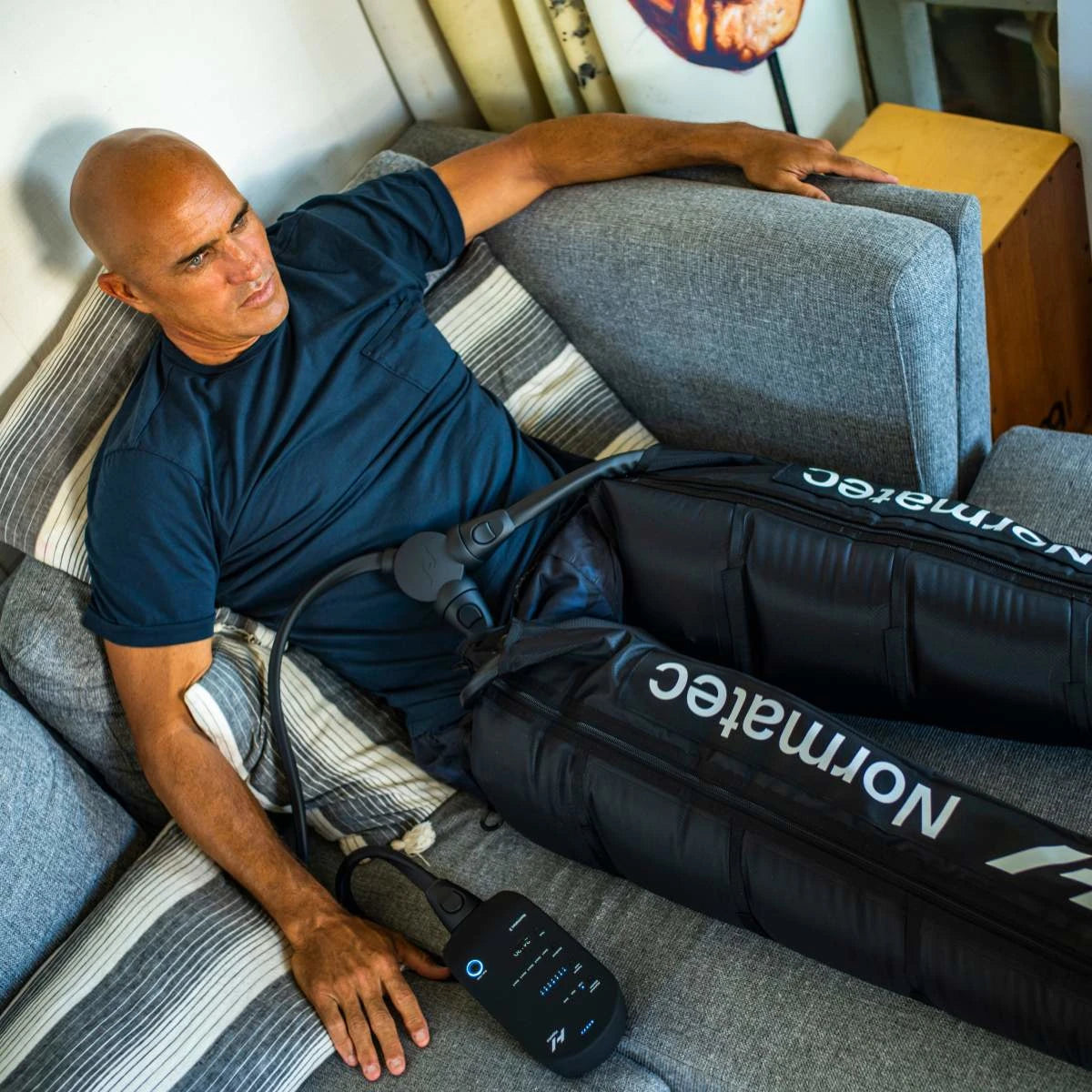 Improve mobility and recovery time with the Normatec device from Hyperice, available at Strapco Qatar.”